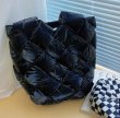 画像10: Down crochet tote shoulder bag 　ダウン編み込み トート ショルダーバッグ (10)