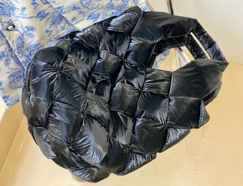 画像9: Down crochet tote shoulder bag  ダウン編み込み トート ショルダーバッグ (9)