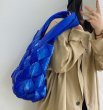 画像7: Down crochet tote shoulder bag 　ダウン編み込み トート ショルダーバッグ (7)