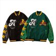 画像6: FLASH COLOR BATTLE V IBES ROGO BASEBALL JACKET baseball uniform jacket blouson  ユニセックス 男女兼用バトルV エンブレム  ヒップホップ スタジアムジャンパー スタジャン MA-1 ボンバー ジャケット ブルゾン (6)