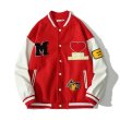 画像2: Heart & cow BASEBALL JACKET baseball uniform jacket blouson  ユニセックス 男女兼用ハート＆カウ エンブレム  ヒップホップ スタジアムジャンパー スタジャン MA-1 ボンバー ジャケット ブルゾン (2)
