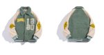 画像4: Lamb velvet jacket BASEBALL JACKET baseball uniform jacket blouson  ユニセックス 男女兼用 フリース   スタジアムジャンパー スタジャン MA-1 ボンバー ジャケット ブルゾン (4)