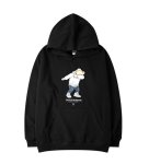 画像2: Unisex punk bear cartoon Hoodie sweater Pullover　 ユニセックス 男女兼用パンクベアプリントフーディー パーカー (2)