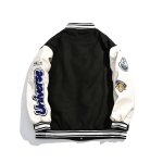 画像5: armband color matching embroidery BASEBALL JACKET baseball uniform jacket blouson  ユニセックス 男女兼用 アーム刺繡 スタジアムジャンパー スタジャン MA-1 ボンバー ジャケット ブルゾン (5)
