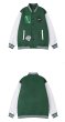 画像4: Little Nili vibe style baseball uniform  BASEBALL JACKET baseball uniform jacket blouson  ユニセックス 男女兼用 リトルニリバイブ刺繡 スタジアムジャンパー スタジャン MA-1 ボンバー ジャケット ブルゾン (4)
