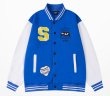 画像1: Little Nili vibe style baseball uniform  BASEBALL JACKET baseball uniform jacket blouson  ユニセックス 男女兼用 リトルニリバイブ刺繡 スタジアムジャンパー スタジャン MA-1 ボンバー ジャケット ブルゾン (1)