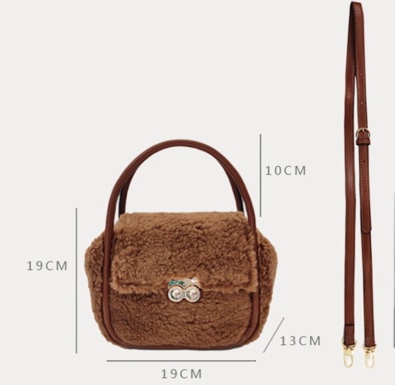 画像7: lamb fur tote shoulder bag  ラムファー トート ショルダーバッグ (7)