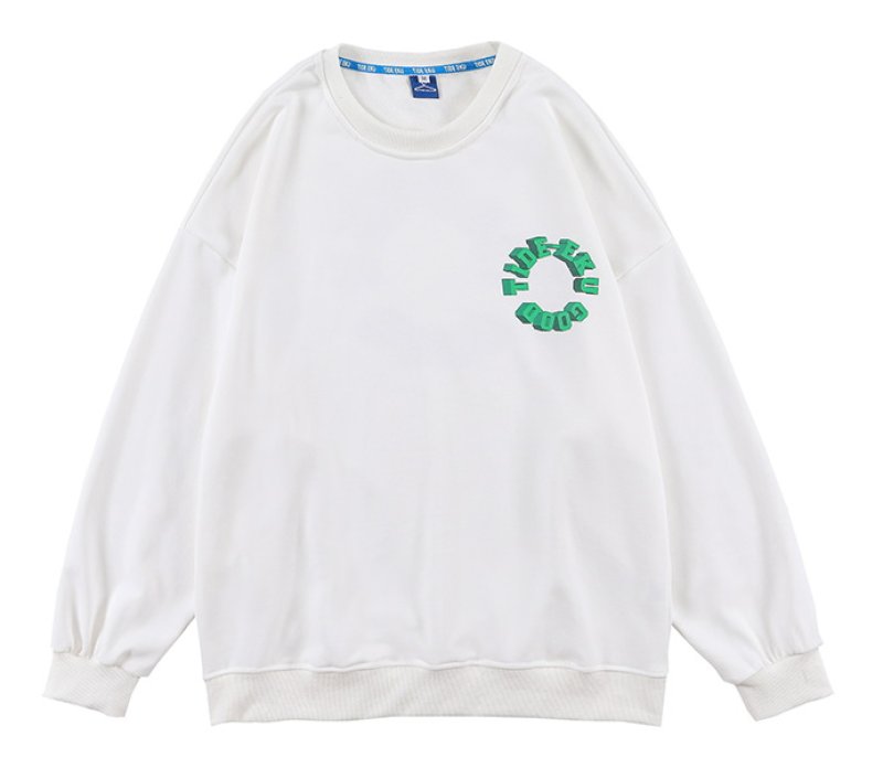 画像4: Unisex Circle & Angel Print Sweat Pullover  ユニセックス 男女兼用 サークル&エンジェルプリントスウェットプルオーバープルオーバー (4)