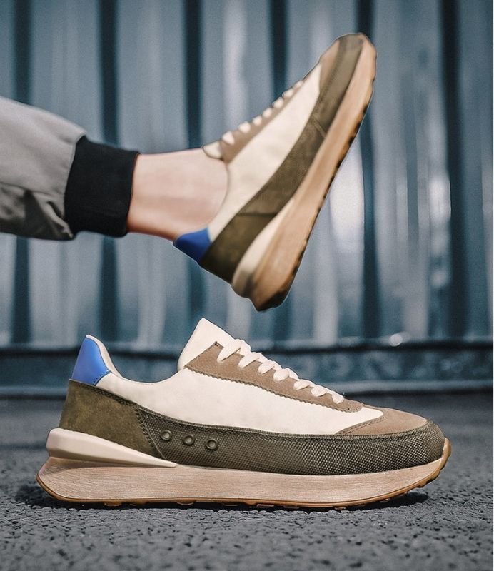画像7:  Men's new spirit guy sneaker shoes  ユニセックス男女兼用 レースアップ レトロソールスピリットスニーカー カジュアル シューズ (7)