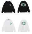 画像5: Unisex Circle & Angel Print Sweat Pullover　 ユニセックス 男女兼用 サークル&エンジェルプリントスウェットプルオーバープルオーバー (5)