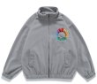 画像4: Circle Rainbow Embroidery Fleece Jacket blouson  ユニセックス 男女兼用 サークルレインボー刺繡フリースジャケット  ブルゾン (4)