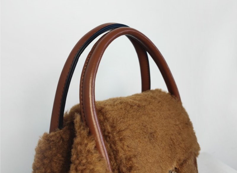 画像5: lamb fur tote shoulder bag  ラムファー トート ショルダーバッグ (5)