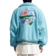 画像1: MAISON EMERALD  Flower Boa Coat JACKET baseball uniform jacket blouson ユニセックス 男女兼用  メゾン・エメラルド ボア フェイムムートン コート スタジアムジャンパー スタジャン MA-1 ボンバー ジャケット ブルゾン (1)