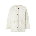画像2: 21 Quilted Teddy Oversize Jacket Padded Ripstop Coat キルティング 絞り ペディング ティディ オーバーサイズ シェル コート  (2)