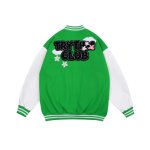 画像6: Klein blue towel embroidered baseball uniform  BASEBALL JACKET baseball uniform jacket blouson  ユニセックス 男女兼用 クラインブルー刺繡 スタジアムジャンパー スタジャン MA-1 ボンバー ジャケット ブルゾン (6)
