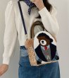 画像5: Tale Bear Carrying Basket Bag Woven tote Bag cross body shoulder bag  ベア熊ポータブルバスケットトートバッグクロスバッグ ショルダー ポシェット (5)