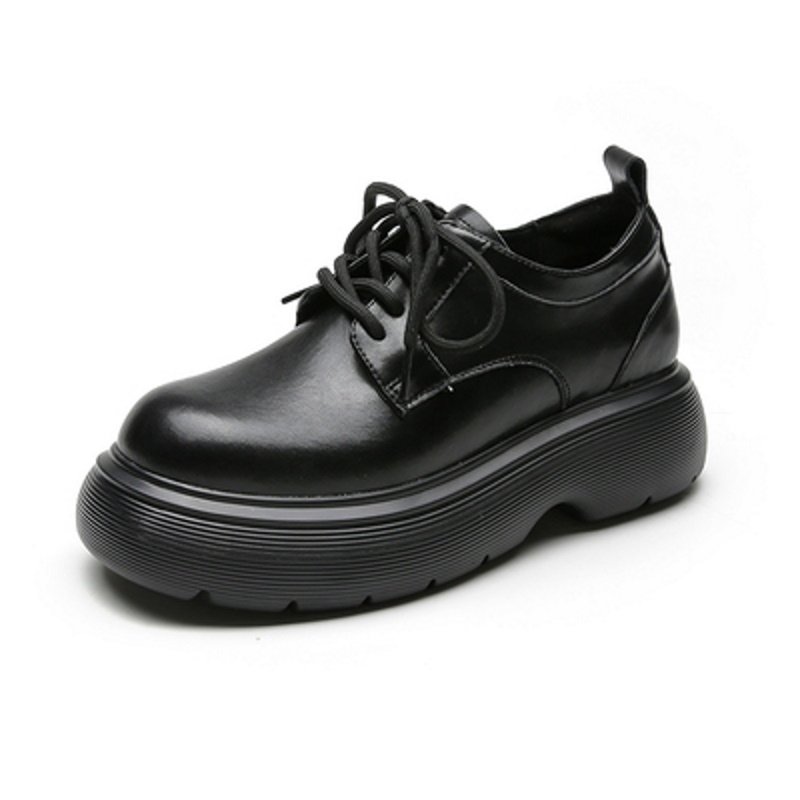 画像6: women's  Lace-up platform leather Oxford shoes　レースアップ厚底レザーオックスフォードシューズ  (6)