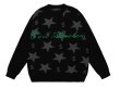 画像6: Unisex Star & Circle Letter Logo Crochet SweaterPullover　 ユニセックス 男女兼用スター＆サークルレターロゴ 編み込みセーター プルオーバー (6)