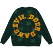 画像7: Unisex Star & Circle Letter Logo Crochet SweaterPullover　 ユニセックス 男女兼用スター＆サークルレターロゴ 編み込みセーター プルオーバー (7)