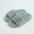 画像4: Unisex Faux sheep fur sandal slippers slide 男女兼用 キッズサイズあり フェイクムートン シープスキンファー エコファー モコモコ サンダル スリッパ  (4)