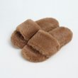 画像7: Unisex Faux sheep fur sandal slippers slide 男女兼用 キッズサイズあり フェイクムートン シープスキンファー エコファー モコモコ サンダル スリッパ  (7)