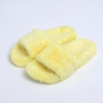 画像9: Unisex Faux sheep fur sandal slippers slide 男女兼用 キッズサイズあり フェイクムートン シープスキンファー エコファー モコモコ サンダル スリッパ  (9)