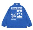 画像1: Jigsaw puzzle stand-up collar fleece jacket blouson  ユニセックス 男女兼用 ジグソーパズルプリント スタンドアップ フリースジャケット  ブルゾン (1)