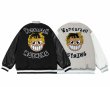 画像5: cartoon avatar leather sleeve BASEBALL JACKET baseball uniform jacket blouson  ユニセックス 男女兼用ボーイアバターエンブレムスタジアムジャンパー スタジャン MA-1 ボンバー ジャケット ブルゾン (5)