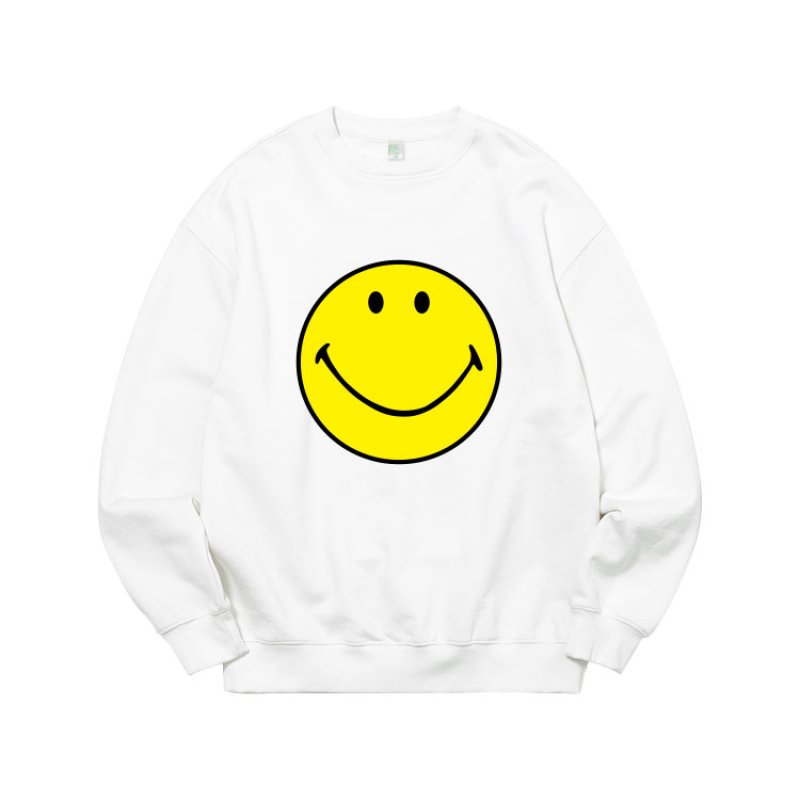 画像2: Unisex Big smile print sweatshirt pullover  ユニセックス 男女兼用ビッグスマイルプリントスウェット トレーナー (2)