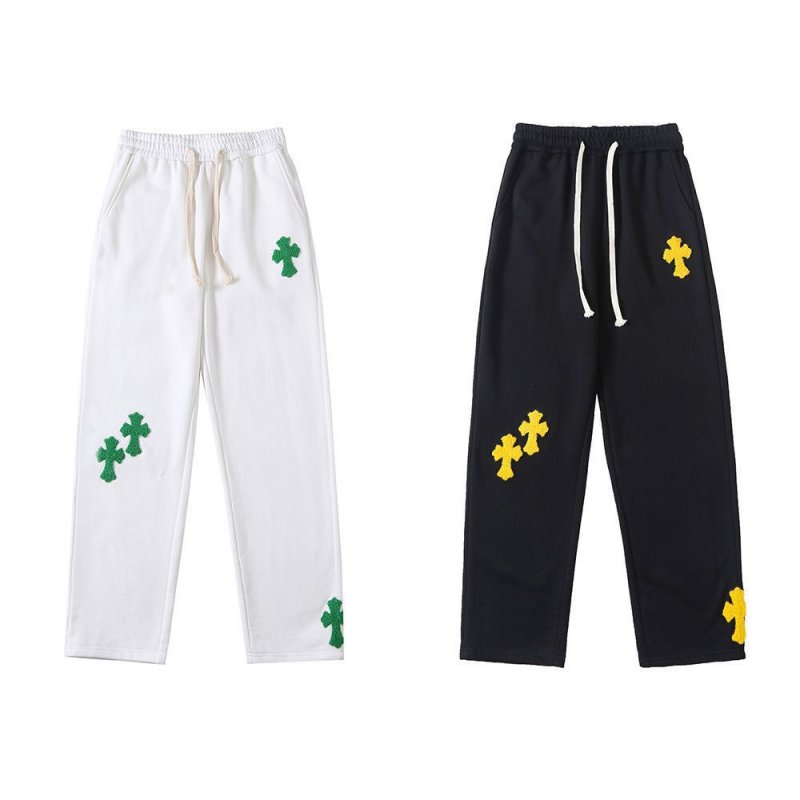 画像3: Unisex Star LOGO straight-leg pants trousers sweat Pants 　男女兼用ユニセックス スターエンブレム付きスウェットパンツ (3)