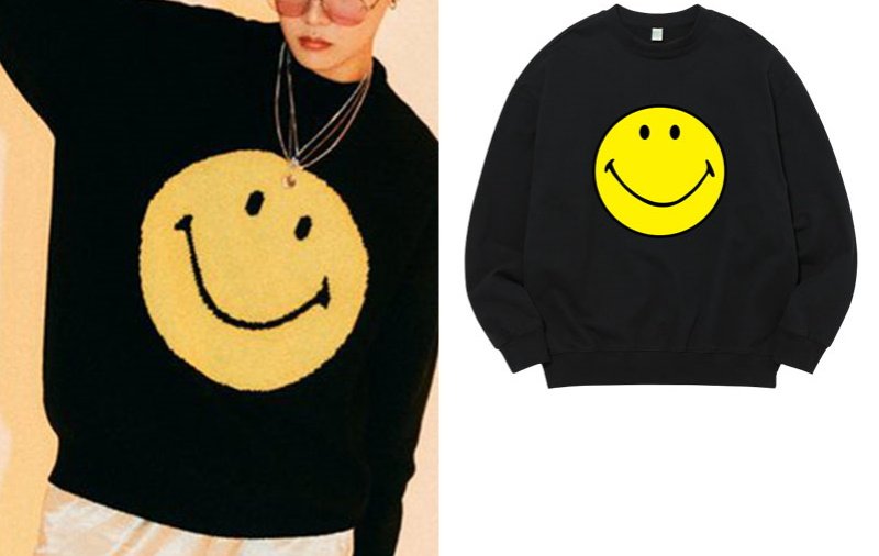 画像4: Unisex Big smile print sweatshirt pullover  ユニセックス 男女兼用ビッグスマイルプリントスウェット トレーナー (4)