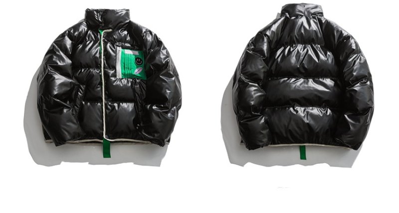 画像5: Smile point down jacket blouson  ユニセックス 男女兼用スマイルポイント付き ダウンジャケット  ブルゾン (5)