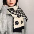 画像8: Unisex double-sided smiley face muffler Scarves  shawl 　男女兼用 ユニセックスダブルスマイルマフラー スカーフ (8)