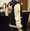 画像3: Simpson Family Sweatshirt BASEBALL JACKET baseball uniform jacket blouson  ユニセックス 男女兼用シンプソンファミリースウェットスタジアムジャンパー スタジャン MA-1 ボンバー ジャケット ブルゾン (3)