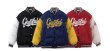 画像7: graffiti letter printing cotton-padded jacket BASEBALL JACKET baseball uniform jacket blouson  ユニセックス 男女兼用 アメリカングラフィティレタープリントコットンパッド入りスタジアムジャンパー スタジャン MA-1 ボンバー ジャケット ブルゾン (7)