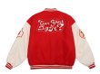 画像3: can you digjt embroidery jacket BASEBALL JACKET baseball uniform jacket blouson  ユニセックス 男女兼用can you digjt レター刺繍スタジアムジャンパー スタジャン MA-1 ボンバー ジャケット ブルゾン (3)