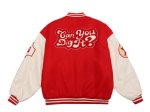 画像3: can you digjt embroidery jacket BASEBALL JACKET baseball uniform jacket blouson  ユニセックス 男女兼用can you digjt レター刺繍スタジアムジャンパー スタジャン MA-1 ボンバー ジャケット ブルゾン (3)