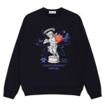 画像1: Unisex  heart& Angel Print Sweat Pullover　 ユニセックス 男女兼用 ハート&エンジェルプリントスウェットプルオーバープルオーバー (1)
