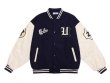 画像4: can you digjt embroidery jacket BASEBALL JACKET baseball uniform jacket blouson  ユニセックス 男女兼用can you digjt レター刺繍スタジアムジャンパー スタジャン MA-1 ボンバー ジャケット ブルゾン (4)