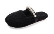 画像2:  Fur flat sandals mules slippers　フラットフォー パール付き モコモコサンダル スリッパ ミュール (2)