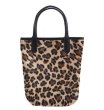 画像1: wind plush leopard patternTote bag 　ファーレオパード ヒョウ柄トートバッグ  (1)