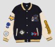 画像7: Bear embroideryBASEBALL JACKET baseball uniform jacket blouson  ユニセックス 男女兼用 ベア 熊 刺繍スタジアムジャンパー スタジャン MA-1 ボンバー ジャケット ブルゾン (7)