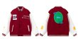 画像3: grass embroidery BASEBALL JACKET baseball uniform jacket blouson  ユニセックス 男女兼用グラス 刺繍スタジアムジャンパー スタジャン MA-1 ボンバー ジャケット ブルゾン (3)
