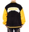 画像9: badass &Dice Embroidery BASEBALL JACKET baseball uniform jacket blouson  ユニセックス 男女兼用badass&Diceサイコロ刺繡スタジアムジャンパー スタジャン MA-1 ボンバー ジャケット ブルゾン (9)