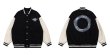 画像6: Circle alphabet graphic logo BASEBALL JACKET baseball uniform jacket blouson  ユニセックス 男女兼用サークルアルファベットグラフィックロゴスタジアムジャンパー スタジャン MA-1 ボンバー ジャケット ブルゾン (6)