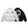 画像1: Circle alphabet logo print down jacket blouson  ユニセックス 男女兼用サークルアルファベットロゴプリントダウンジャケット  ブルゾン (1)