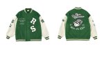 画像9: RASS pass penthouse logo BASEBALL JACKET baseball uniform jacket blouson  ユニセックス 男女兼用ペントハウス 刺繍スタジアムジャンパー スタジャン MA-1 ボンバー ジャケット ブルゾン (9)