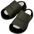 画像3:  warm down sofa flat sandals mules slippers　フラット厚底 ウォームダウン サンダル スリッパ ミュール (3)