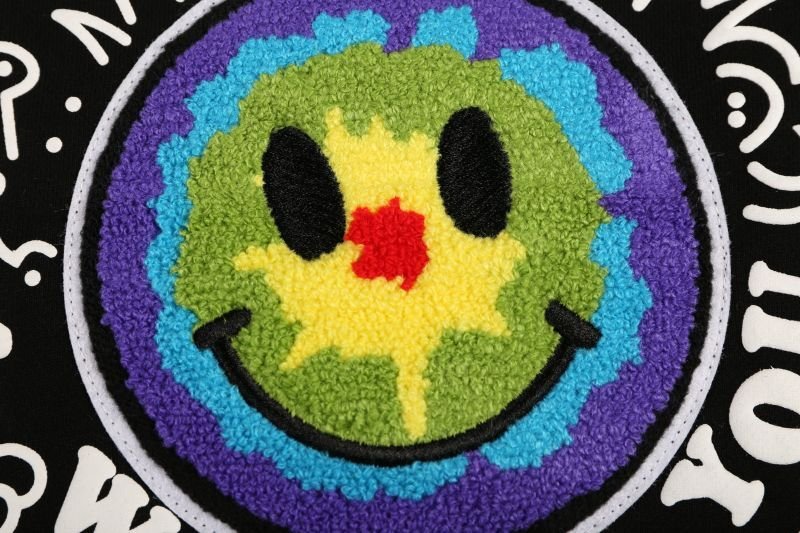 画像8: Unisex embroidery smiley sun flower thankyou Sweat Pullover  ユニセックス 男女兼用 刺繍スマイリーサンフラワーthank youスウェットプルオーバー (8)