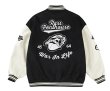 画像3: RASS pass penthouse logo BASEBALL JACKET baseball uniform jacket blouson  ユニセックス 男女兼用ペントハウス 刺繍スタジアムジャンパー スタジャン MA-1 ボンバー ジャケット ブルゾン (3)